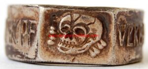 SS/TV, Anillo en plata "925" de un Miembro de la "SS-Totenkopfverbände"
